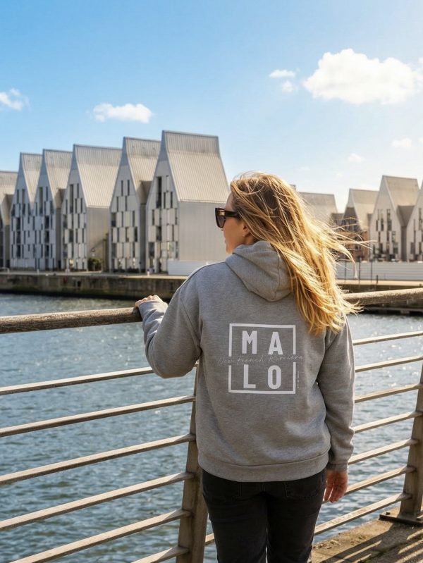 SWEAT CAPUCHE MALO GRIS